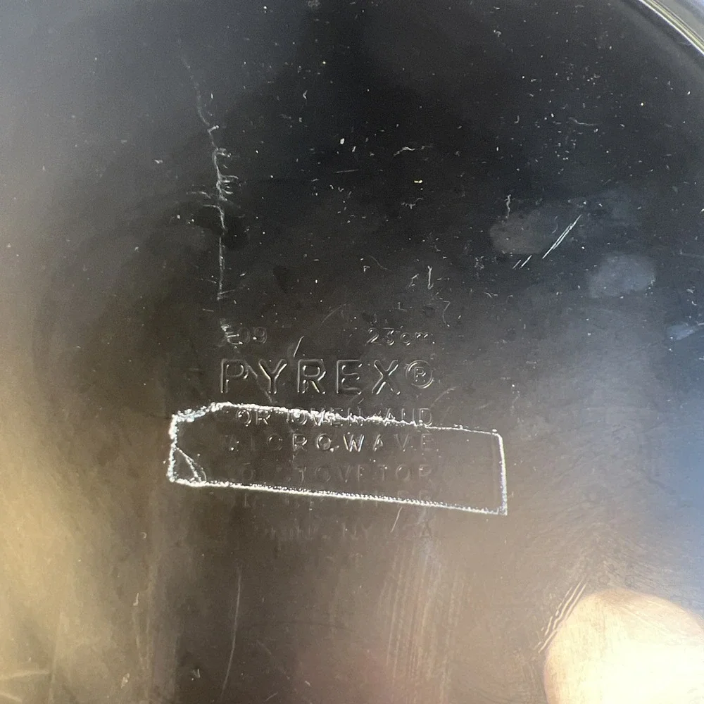 3 Vintage Pyrex Pie‎ Plates Marked 209 Clear Glass